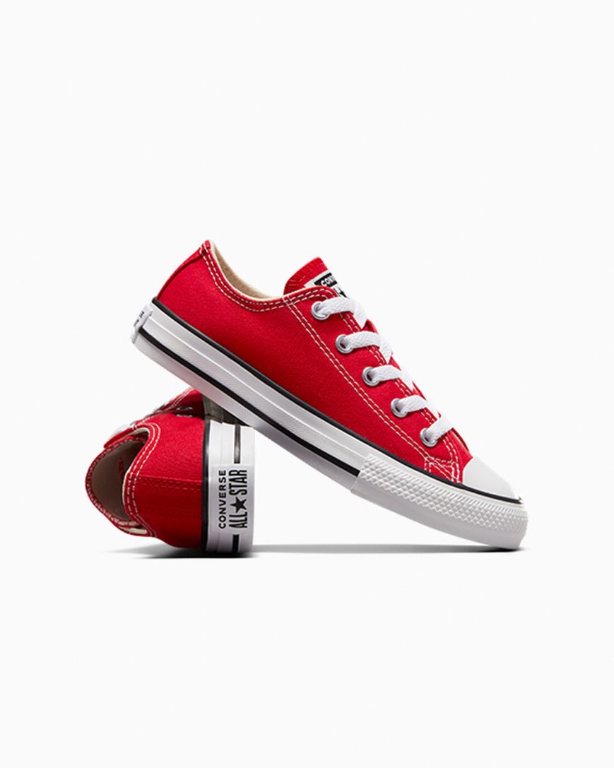 Girls' Converse Chuck Taylor All Star Classic Low Top Shoes Red | AU 3C416S